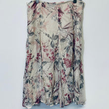 Load image into Gallery viewer, PRINCIPLES White Ladies Midi Floral Summer Pink Skirt Size UK 14
