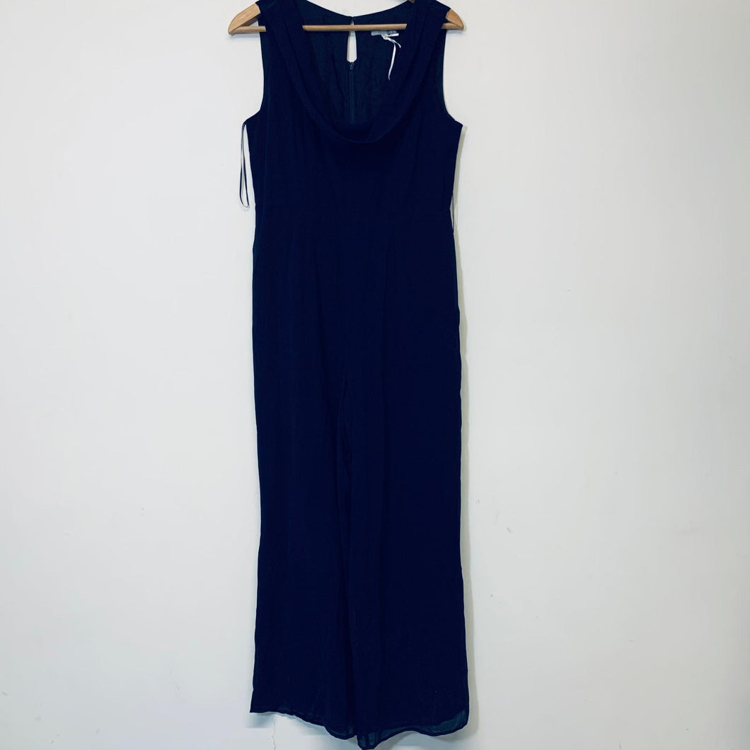 KALIKO K Blue Ladies Sleeveless Scoop Neck Bodysuit One-Piece Size UK 12