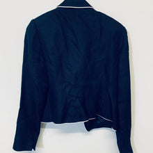 Load image into Gallery viewer, HOBBS Blue Ladies Long Sleeve Collared Formal Office City Jacket Size UK 12
