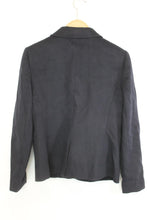 Load image into Gallery viewer, HOBBS Ladies Navy Blue Wool Notch Lapel Long Sleeve Blazer Jacket EU40 UK12
