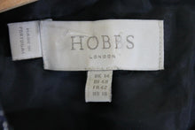 Load image into Gallery viewer, HOBBS Ladies Blue/White Cotton Sleeveless Round Neck Midi Sheath Dress EU42 UK14
