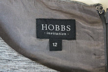 Load image into Gallery viewer, HOBBS Ladies Grey Sleevelss Round Neck Midi Sheath Dress EU40 UK12
