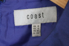 Load image into Gallery viewer, COAST Ladies Blue Sleeveless Round Neck Midi Skater Dress EU36 UK8

