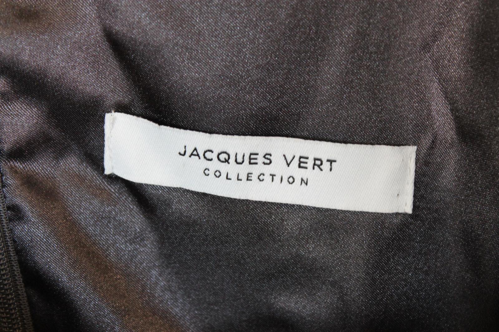 slim fit dress slacks Jacques Vert Grey Floral and Beaded Dress Size 10 – Follow The Clothes main image 0
