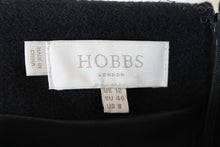 Load image into Gallery viewer, HOBBS Ladies Navy Blue Wool Straight Midi Skirt EU40 UK12
