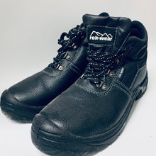 Load image into Gallery viewer, ROK-WEAR Men&#39;s Black Faux Leather Steel Toe Boot Chukka UK10
