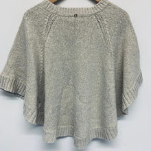 Load image into Gallery viewer, MICHAEL KORS Ladies Golden Glitter Beige Wool Blend Knitted Poncho Large
