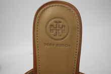 Load image into Gallery viewer, TORY BURCH Ladies Tan Brown Leather Multi-Band Flat Slide Sandals US6.5M UK3.5
