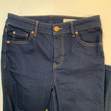 Load image into Gallery viewer, M&amp;S Ladies Blue Indigo Stretch Slim Fit Cotton Jeans UK 10 Short W29 L27
