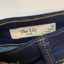 Load image into Gallery viewer, M&amp;S Ladies Blue Indigo Stretch Slim Fit Cotton Jeans UK 10 Short W29 L27
