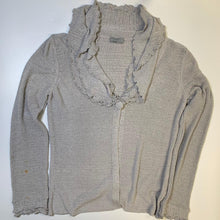 Load image into Gallery viewer, PER UNA Light Grey Knitted Ladies Cardigan Button Jumper Size UK M
