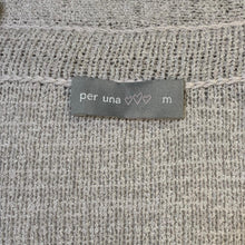 Load image into Gallery viewer, PER UNA Light Grey Knitted Ladies Cardigan Button Jumper Size UK M
