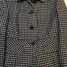 Load image into Gallery viewer, MARKS &amp; SPENCER Black White Dot Ladies Long Sleeve Collared Jacket UK 14

