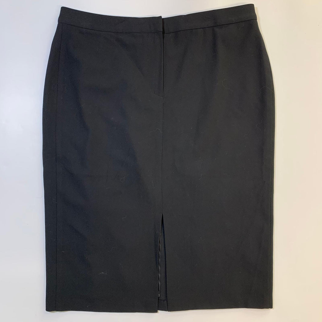 MARKS & SPENCER Black Ladies Formal Smart A-Line Skirt Size UK 12