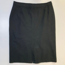 Load image into Gallery viewer, MARKS &amp; SPENCER Black Ladies Formal Smart A-Line Skirt Size UK 12
