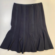 Load image into Gallery viewer, MARKS &amp; SPENCER Blue Navy Formal Smart Office Ladies A-Line Midi Skirt UK 10
