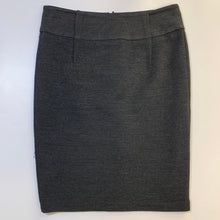 Load image into Gallery viewer, MARKS &amp; SPENCER Dark Grey Horizontal Ribbed Ladies A-Line Skirt Size UK 12
