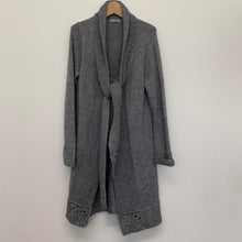 Load image into Gallery viewer, PER UNA Grey Ladies Long Sleeve Collared Cardigan Cardigan Size UK M
