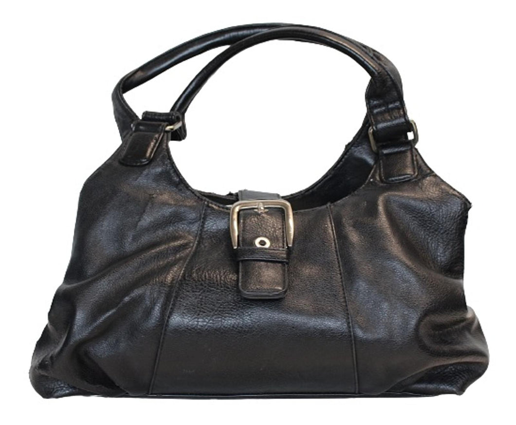 M&S Ladies Black Faux Leather Double Handle Tote Shoulder Bag 13