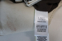 Load image into Gallery viewer, M&amp;S Ladies Cream Mix Faux Leather Double Handle Tote Shoulder Bag 13&quot; x 10&quot; x 5&quot;
