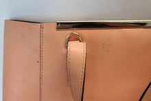 Load image into Gallery viewer, COCCINELLE Ladies Coral Orange Saffiano Leather Magnetic Tote Bag 10&quot; x 10&quot; x 4&quot;
