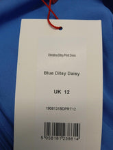 Load image into Gallery viewer, KITRI Ladies Blue Ditsy Daisy Print Christina Dress Size UK12 NEW
