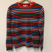 Load image into Gallery viewer, CHINTI &amp; PARKERS Multicoloured Stripe Ladies Rainbow Pullover Jumper S
