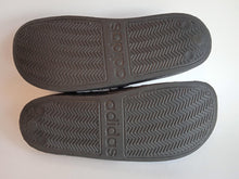 Load image into Gallery viewer, ADIDAS Ladies Black &amp; White 3-Stripe Adilette Shower Slider Sandals Size UK4
