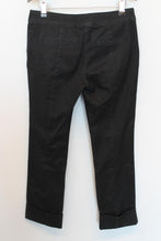 Load image into Gallery viewer, PIAZZA SEMPIONE Ladies Black Cotton Scarlett Straight-Leg Jeans EU36 UK8
