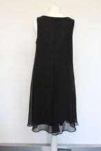 Load image into Gallery viewer, WHITE HOUSE BLACK MARKET Ladies Black Beaded Neck Slip On Cocktail Dress US4/S
