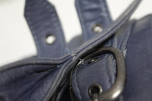 Load image into Gallery viewer, BRUUNS BAZAAR Ladies Blue Grey Leather Top Zip Shoulder Bag 39 x 22 x11cm
