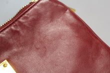 Load image into Gallery viewer, &amp; OTHER STORIES Ladies Red Leather Zip Gold Tone Logo Clutch Bag 23 x 18cm
