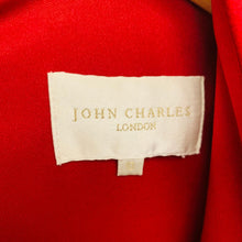 Load image into Gallery viewer, JOHN CHARLES Red Ladies 3/4 Sleeve V-neck A-Line Dress Size UK 10
