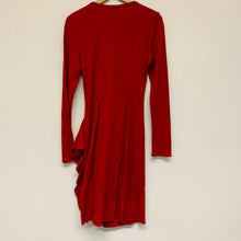Load image into Gallery viewer, JOSEPH Red Ladies Long Sleeve Round Neck A-Line Stretch Dress Size UK 12
