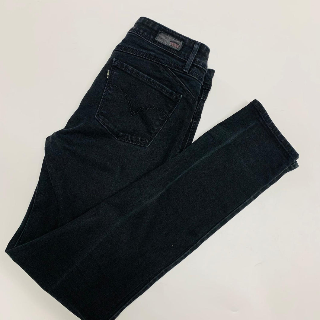LEVI'S Black Ladies Demi Curve Revel Skinny Jeans Size UK28 W28 L30