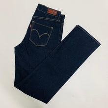 Load image into Gallery viewer, LEVI&#39;S Blue Indigo Ladies Classic Rise Straight Jeans Size UK 26 W26 L29
