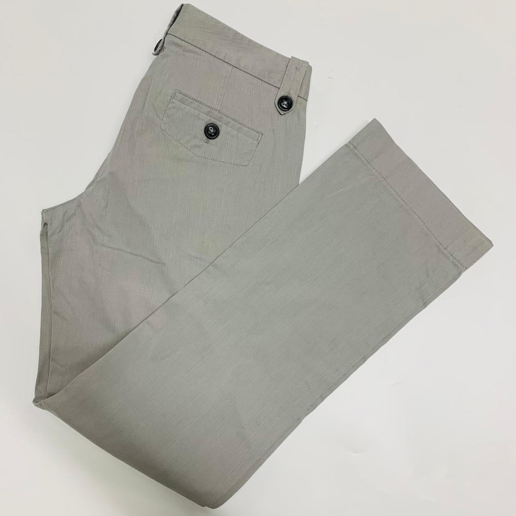 MASSIMO DUTTI Grey Ladies Smart Dress Pants Crisp Trousers 28 W28 L30