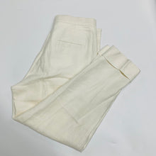 Load image into Gallery viewer, NICOLE FARHI White Ladies Breathable Linen Dress Pants Trouser UK 14 W30  L27
