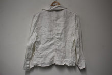 Load image into Gallery viewer, SPORTMAX Ladies Off-White Linen Lightweight 3- Button Jacket Size UK10
