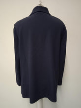 Load image into Gallery viewer, M&amp;S Ladies Navy Blue Long Sleeve Open Front Blazer Jacket Size UK16
