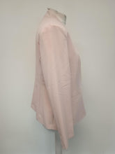 Load image into Gallery viewer, M&amp;S Ladies Nude Pink Long Sleeve Open Front Blazer Jacket Size UK16
