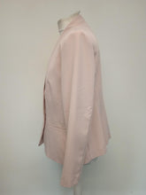 Load image into Gallery viewer, M&amp;S Ladies Nude Pink Long Sleeve Open Front Blazer Jacket Size UK16
