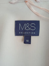 Load image into Gallery viewer, M&amp;S Ladies Nude Pink Long Sleeve Open Front Blazer Jacket Size UK16
