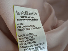 Load image into Gallery viewer, M&amp;S Ladies Nude Pink Long Sleeve Open Front Blazer Jacket Size UK16
