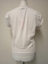 Load image into Gallery viewer, DIESEL Ladies White Cotton Blend Slim Fit T-Angie Cut-Out Logo T-Shirt L BNWT
