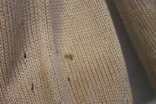 Load image into Gallery viewer, MALO Ladies Beige Silk/Cotton Long Sleeve V-Neck Knitted Jumper Size L
