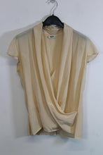 Load image into Gallery viewer, MANI Ladies Pink Silk Cap Sleeve Wrap Tunic Top Blouse EU40 UK12
