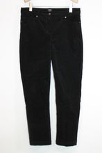 Load image into Gallery viewer, JOHN LEWIS Ladies Black Cotton Corderoy Chino Trousers EU42 UK14

