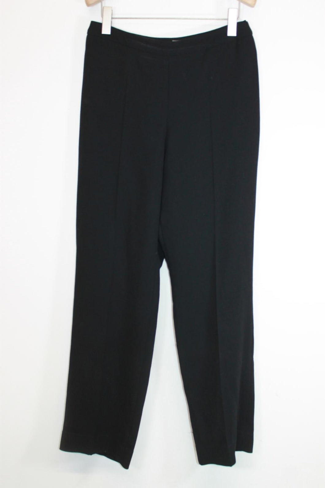 JAEGER Ladies Black Wide-Leg Dress Trousers EU42 UK14