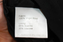 Load image into Gallery viewer, Ladies Black Virgin Wool Wide-Leg Dress Trousers EU40 UK12
